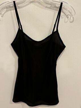 Chelsea Flower NEW Pure Silk Black Cami Adjustable Straps Womens Size XS